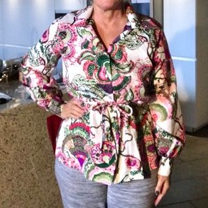 Vintage Blouse 40 Retro Groovy